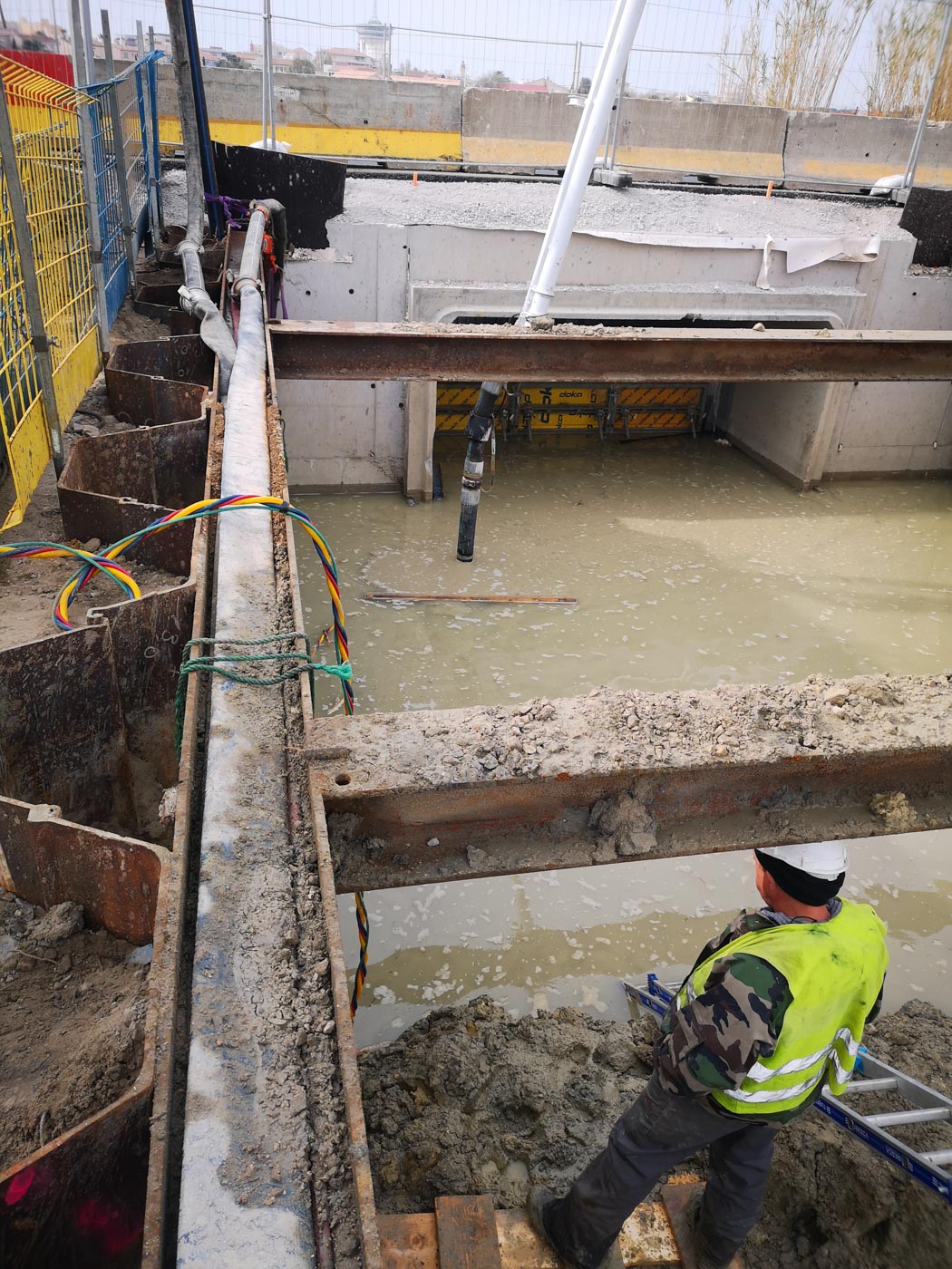 coulage béton Travaux sous-marins Sète