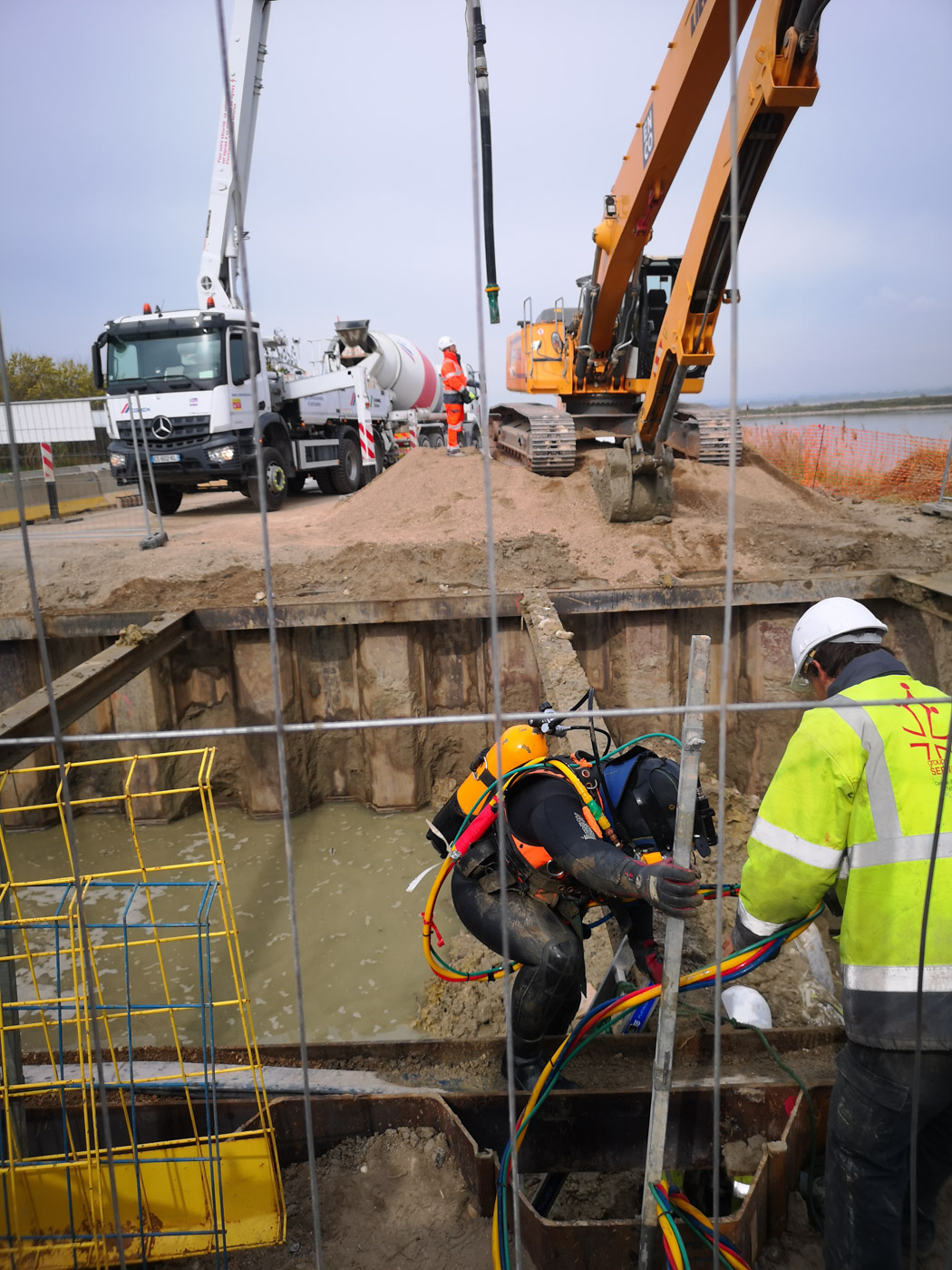 coulage béton Travaux sous-marins Sète