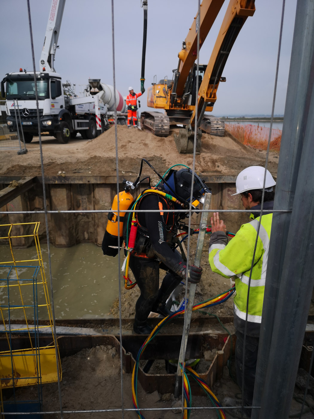 coulage béton Travaux sous-marins Sète