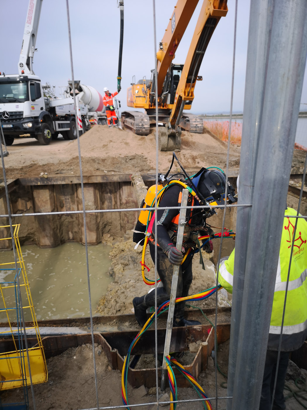 coulage béton Travaux sous-marins Sète