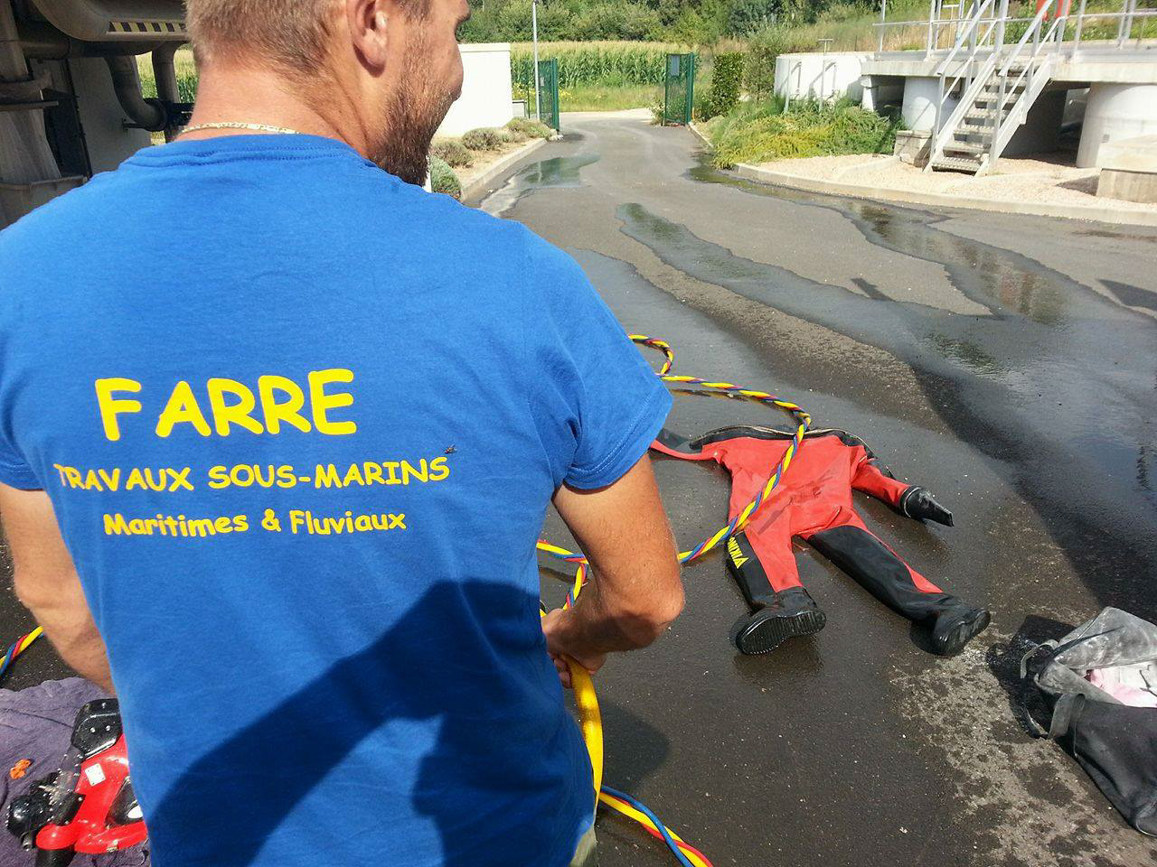 travaux milieu confiné station épuration