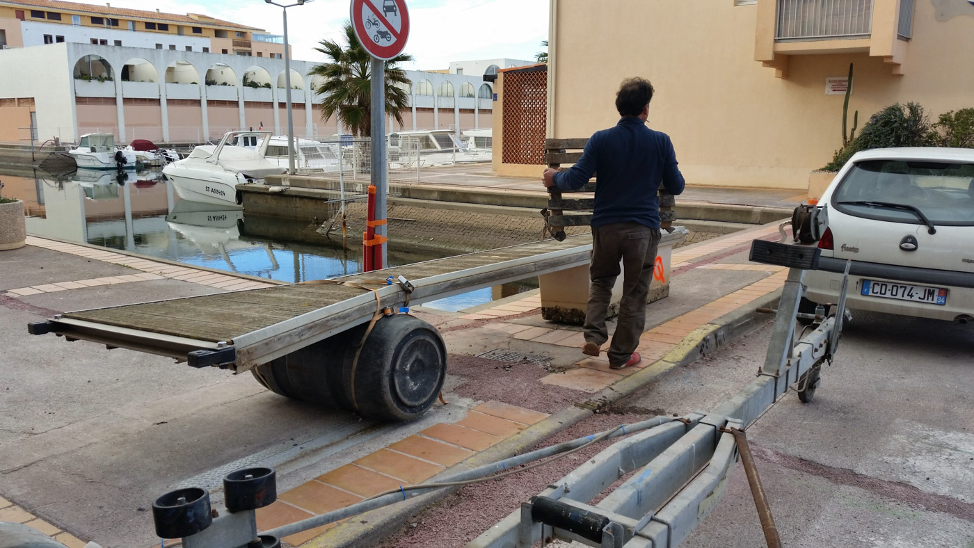 Travaux sous-marin sète appontement