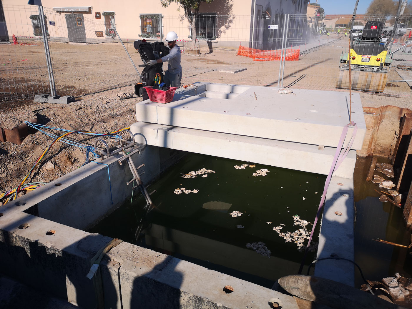 Travaux sous-marin sète pont levis