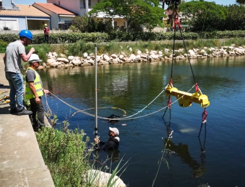 Immersion de récifs artificiels pour le projet RECOLAG et SEABOOST au Grau du Roi